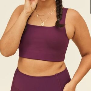 Girlfriend Collective Rib Cropped Bra